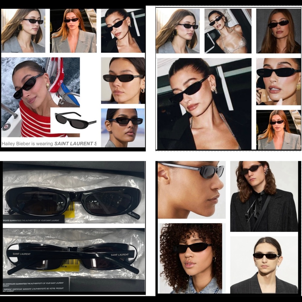 SAINT LAURENT CELEBS & INFLUENCERS FAV’S SEEN WORN ON HAILEY BIEBER MANY TIMES